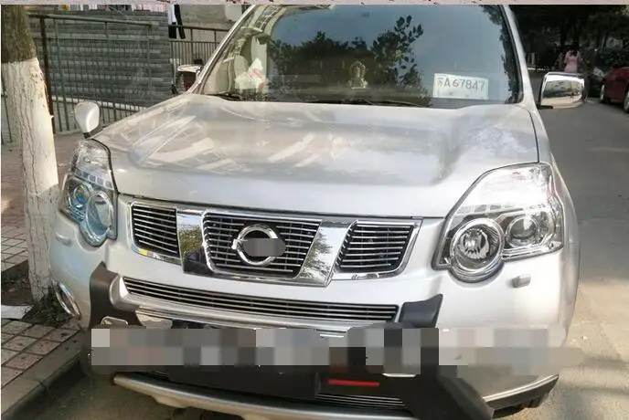 Металлическая решетка передней решетки для Nissan X Trail T31 2008 2009 2010 2011|Хромирование| |