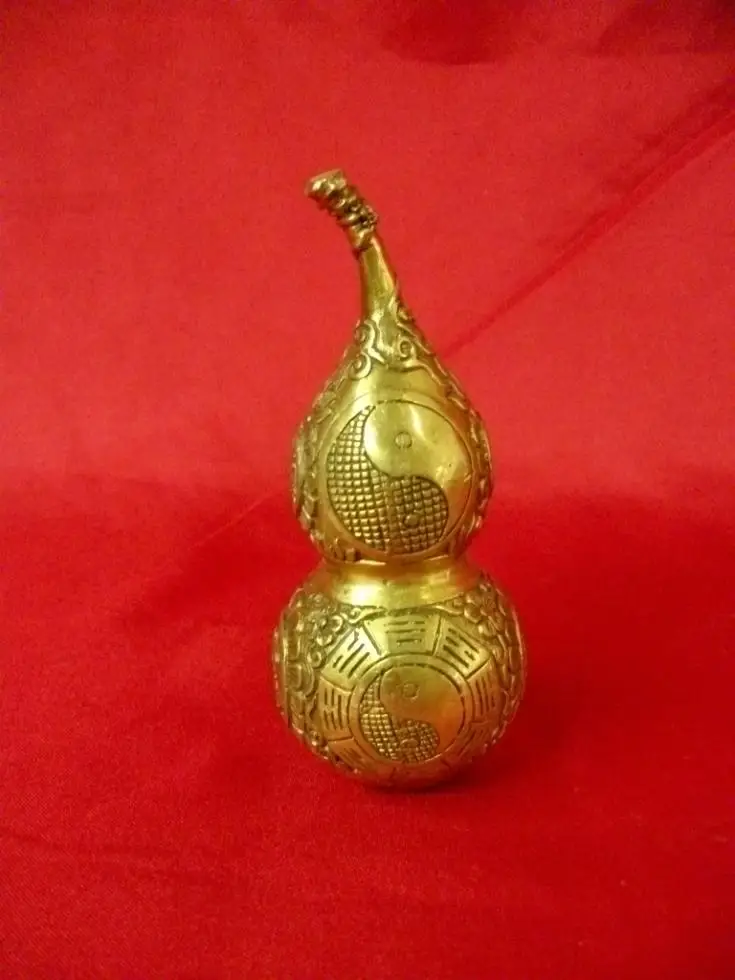 

Carving Work of Ar Small copper gourd the eight diagrams gourd apotropaic