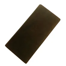 Высококачественные винтажные кошельки из натуральной кожи crazy horse кожаный длинный мужской клатч кошелек из воловьей кожи