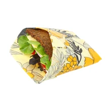 4 шт пчелиный воск пищевая упаковка органические моющиеся нулевые отходы устойчивое хранение для сэндвича, сыра, фруктов альтернатива полиэтиленовым пакетам