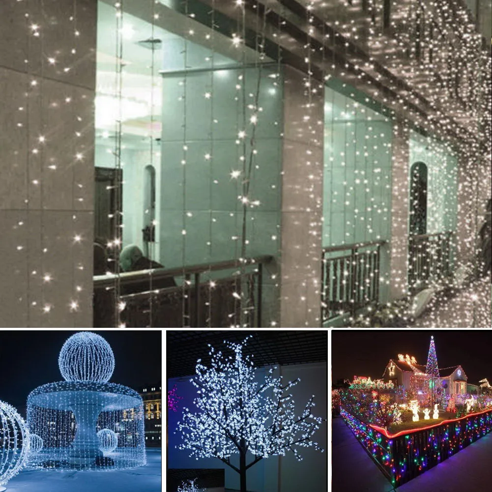 Us 11 82 14 Off Solar Powered String Lights 20m 200 Leds Copper Wire Outdoor Fairy Light For Garden Home Holiday Decorations In Lighting