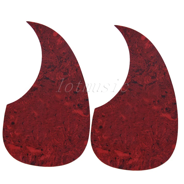 2pcs New Acoustic Guitar Pickguard for Fender ST Replacement Red PVC