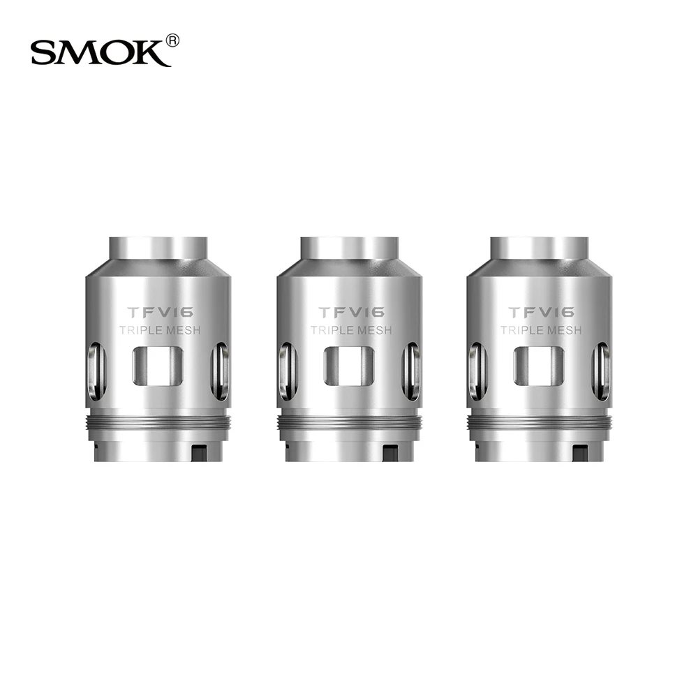 Аутентичная катушка Smok TFV16 0.17ohm TFv16 сетка катушка 0.12ohm Двойная сетка 0.15ohm Тройная сетка для TFV16 танк электронная сигарета ядер