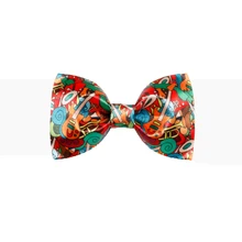 Мужской дизайн ручной работы мужские красочные гитары печатных музыкальная тема вечерние галстук-бабочка