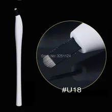 100 шт одноразовые стерильные микро облопачивание tebori Ручка# 12F/# 14F/# 17F/# 18U Лезвие Ручка для микроблейдинга с датой годности/Лот No