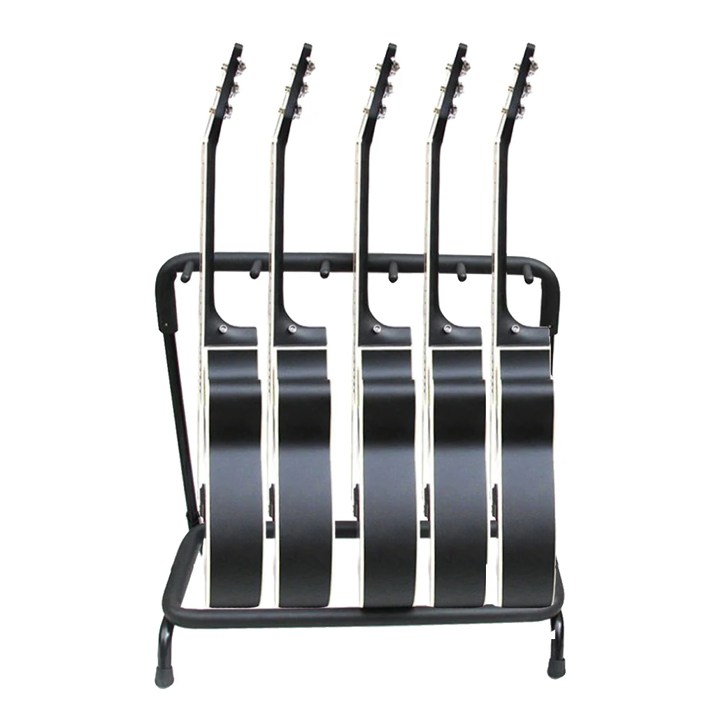 

5 Guitar Stand Rack for Studio ,Musical Instrument Store Display, with Soft Pad and Non-slip Feet