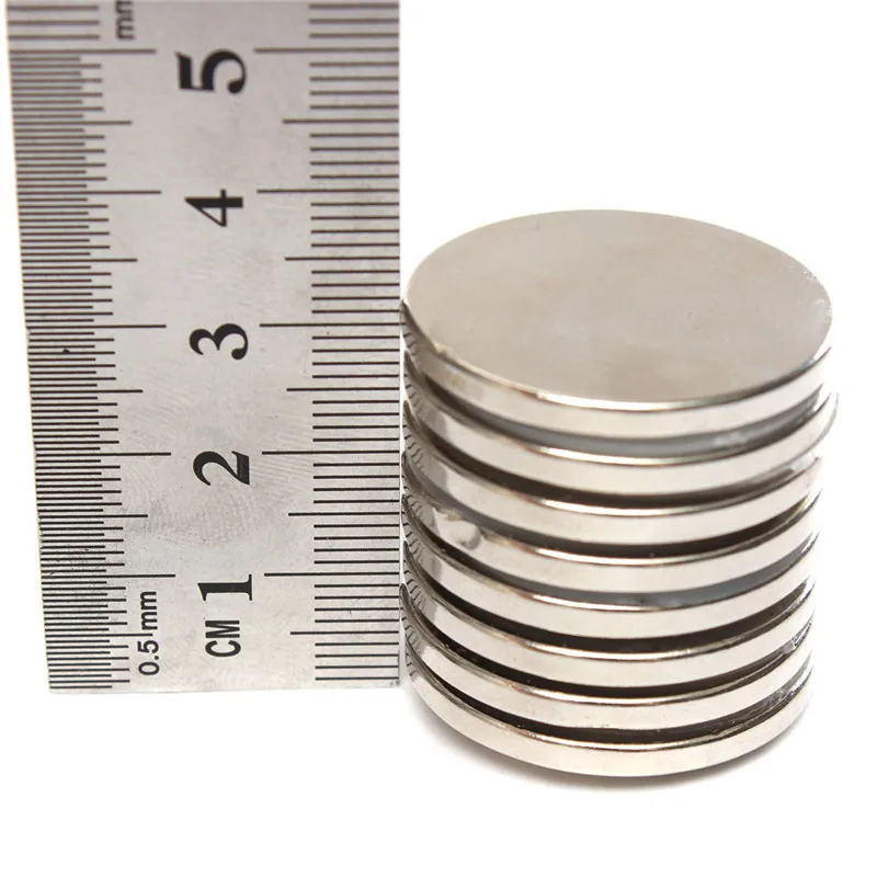 

10pcs 30 x 3 mm Circular Disc Super Strong Round Magnets Rare Earth Neo Neodymium N52 Permanent magnet Hard to apart away