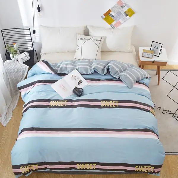 M0M Wholesale 1 Pcs Bed Set Cotton Duvet Cover/quilt Cover King Full Queen King Kids Comforter Cover Edredon Blanket Cover - Color: M0M