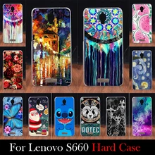 Para LENOVO S660 caixa de plástico rígido Mobile Case capa do telefone DIY cor Paitn de bolsa de celular transporte Shell livre