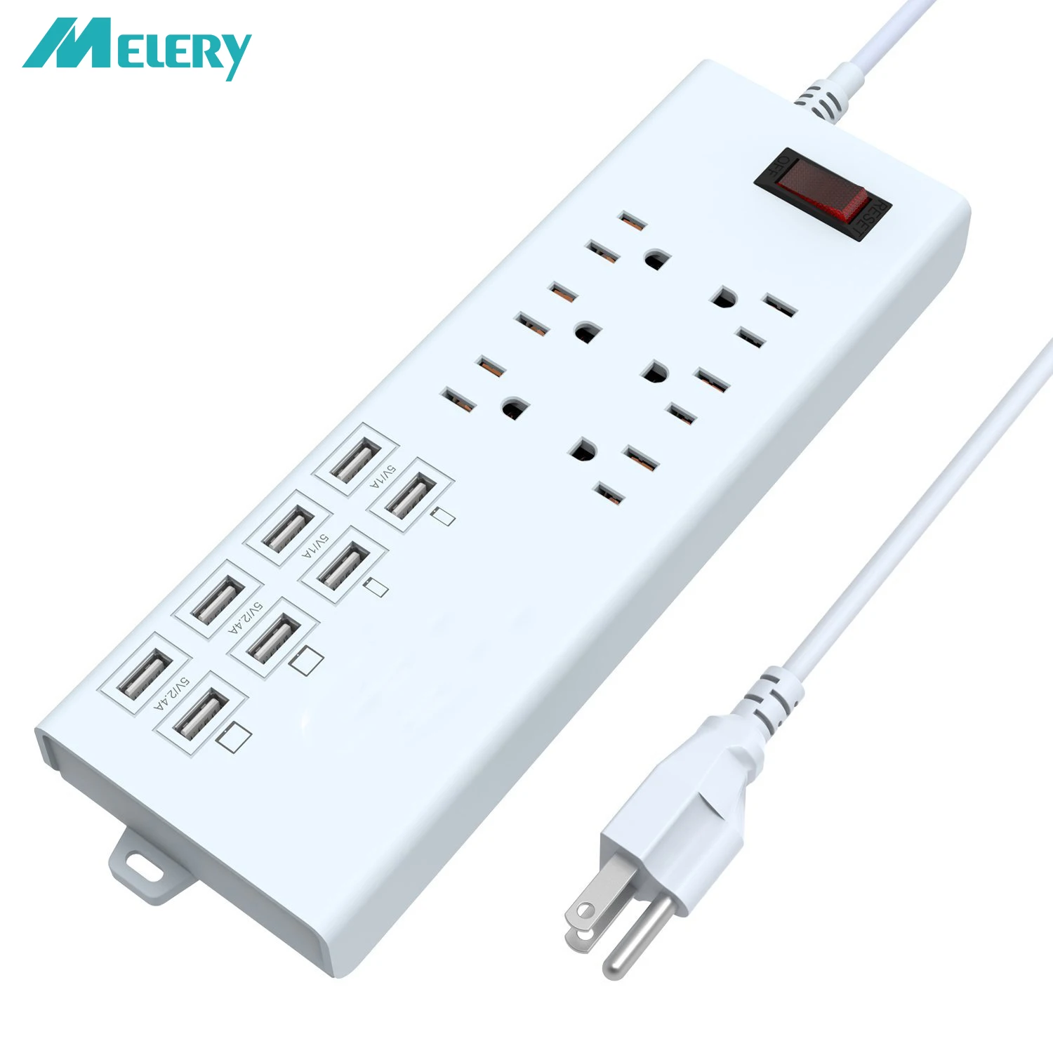 Цена USB мощность полосы рабочего стабилизатор напряжения USB розетки 6 AC США розетки розетка с USB 5ft удлинитель для офис