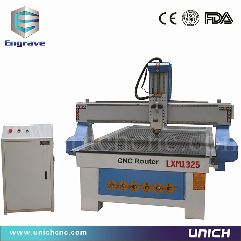 

Economic and cheap unich 1300*2500mm cnc router machine for aluminum