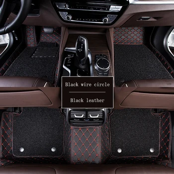 

WLMWL Car Floor Mats For Fiat all models 500L 500 2007-2014 punto Bravo Viaggio Freemoauto car styling Car Carpet Covers