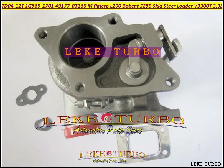 TD04-12T 49177-03160 1G565-1701 Turbo Turbocharger For Mitsubishi Pajero L200 Bobcat S250 Skid Steer Loader Kubota V3300-T 3.3L (1)