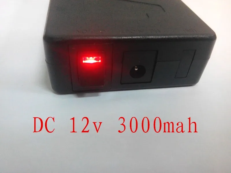 DC 12V 3000mah литий-ионная аккумуляторная батарея для камеры видеонаблюдения