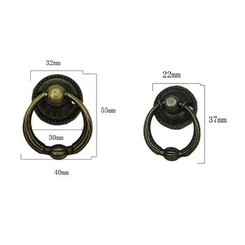 

10pcs Vintage Dresser Drawer Handles and Knobs Mental Furniture Handware Pull Handle for Kitchen Cabinet Closet