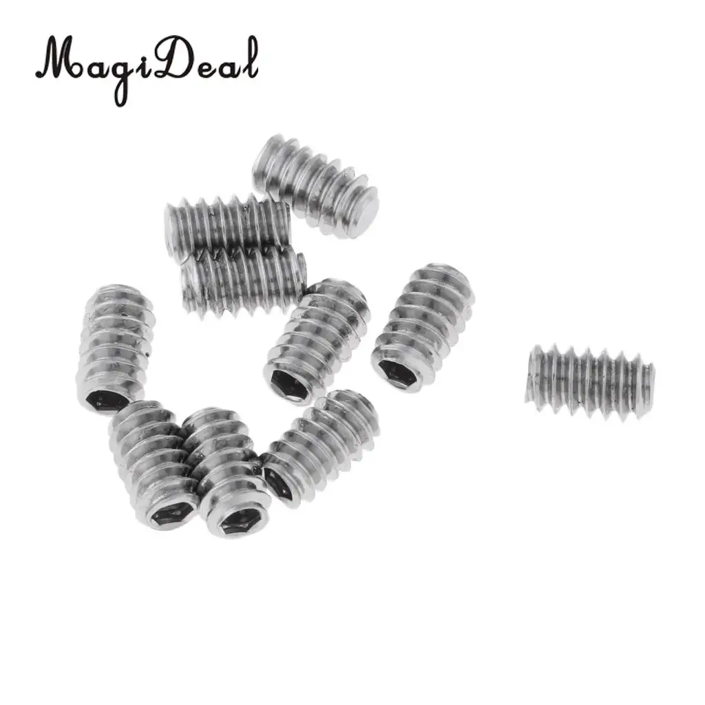 MagiDeal 10Pcs Protable Stainless Steel SUP Surfboard Grub Screws Replacement Allen Key Screw for Stand Up Paddle Body Board
