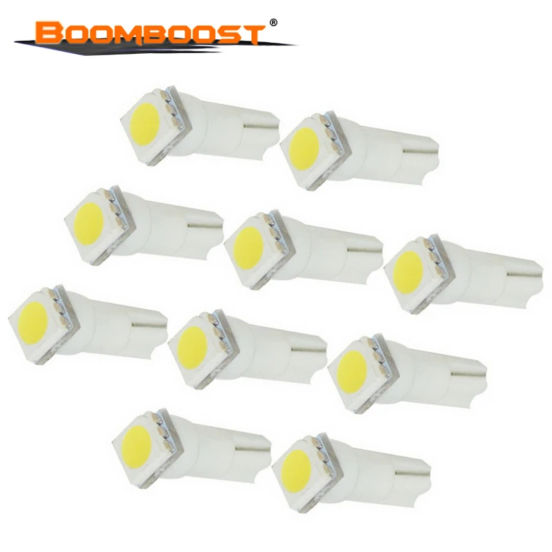 Хит продаж 10 шт./лот автомобильный индикатор T5 1SMD внутренние лампы клиновидная