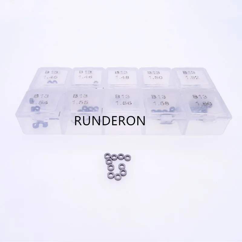 

100pcs B13 Washer Shim Fuel System Common Rail Parts Injector Adjusting Gasket Repair Kit Size 1.45-1.60
