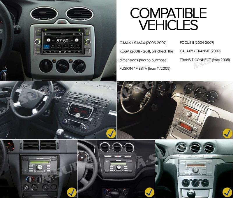 Clearance A-Sure 7" Car Auto Radio GPS DVD Player Navigation For Ford Transit Focus Galaxy S-Max C-Max Fusion Fiesta SWC Bluetooth CD USB 3 Clearance A-Sure 7" Car Auto Radio GPS DVD Player Navigation For Ford Transit Focus Galaxy S-Max C-Max Fusion Fiesta SWC Bluetooth CD USB 3