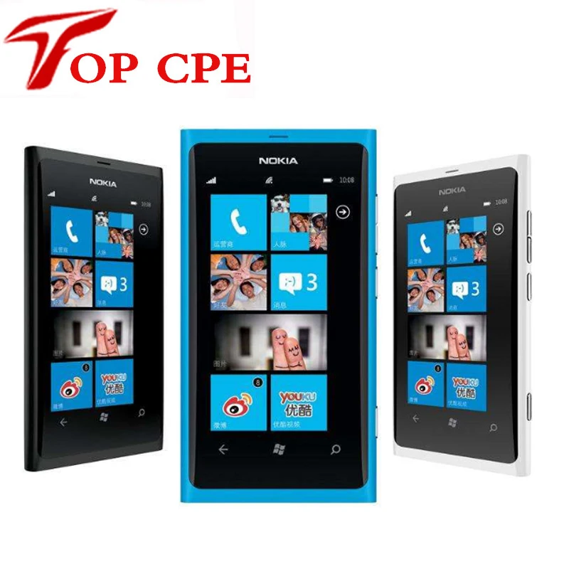 Nokia 800 Original Nokia Lumia 800 3G WIFI GPS 8MP Camera 16GB Storage Unlocked Windows Mobile