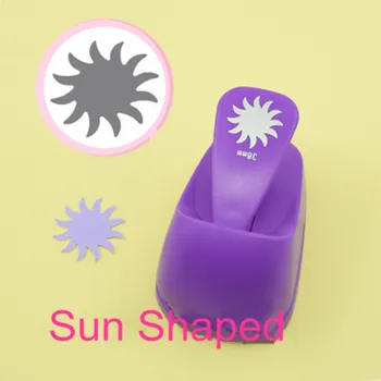 

free ship the Sun shaped EVA foam save power punch Sunshine paper punch for greeting card Scrapbooking diy toy sunlight puncher