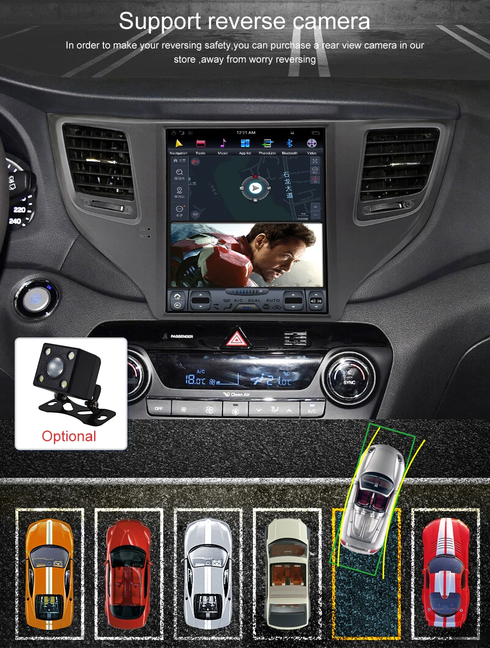 Discount ZWNVA Tesla IPS Screen Android 7.1 Car No CD DVD Player Radio GPS Navigation For Hyundai Tucson 2015 2016 2017 2018 Headunit 18