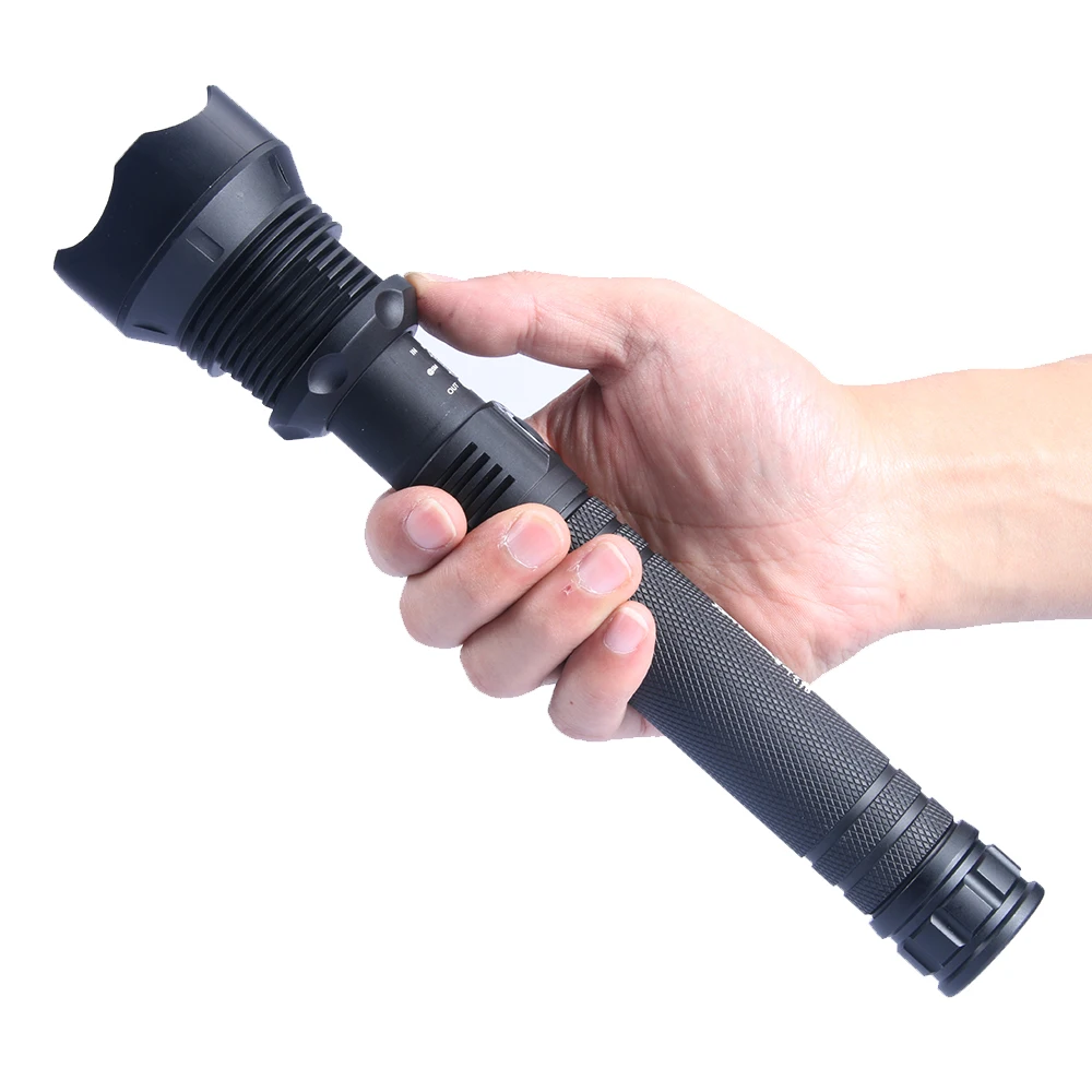 

Super Bright 200000Lm Flashlight XH P50 LED Torch Tactical Zoomable Military 26650