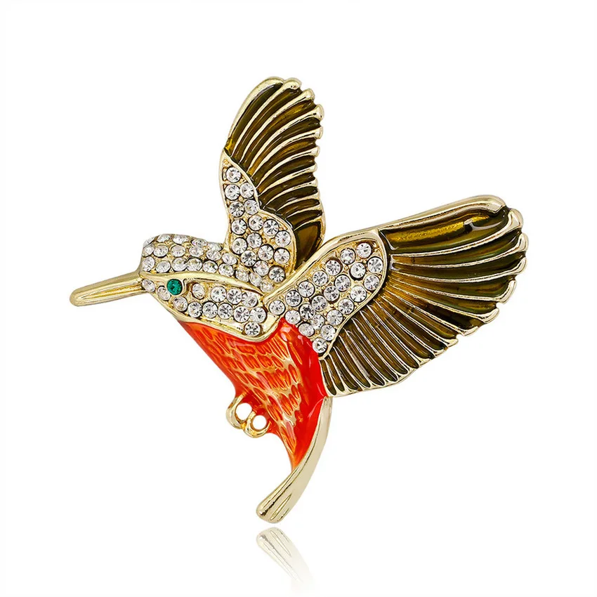 

Korean Trendy Personality Cute Woodpecker Bird Alloy Brooch Pin for Women Fashion Animal Corsage Jewelry Accessories
