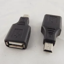 10 шт. F/M USB 2,0 женщина к мини USB B 5-контактный штекер OTG адаптер конвертер