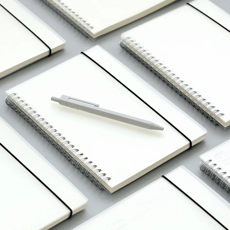 Buy PP frosting hard cover Transparent Notebook