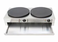 Double Pans Electric Crepe Machine Pancake Maker Jianbing Pancake Okonomiya Snack Restaurant Kitchen Cooking Device 220V / 110V 2