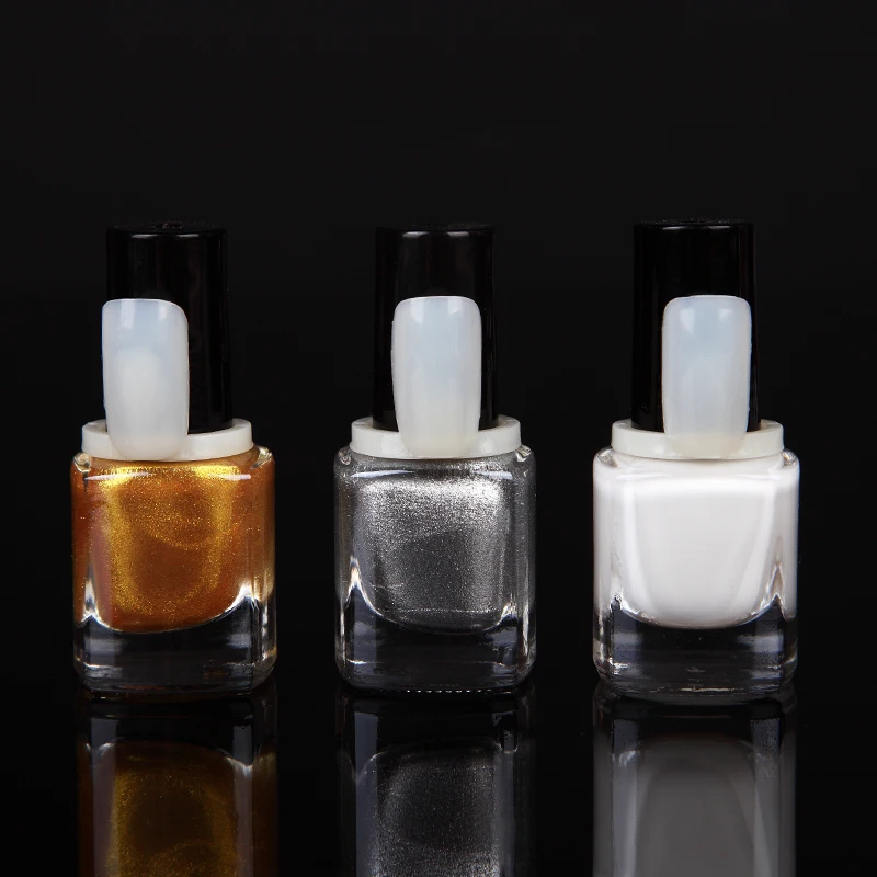 50Pcs set Polish UV Gel Colored Pops Ring Style Nail Tips for Bottle Display Manicure Tool 3