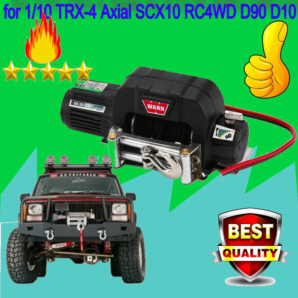 

New 1/10 Simulation RC Climbing Car Radio Control Full Metal Winch for 1/10 TRX-4 Axial SCX10 RC4WD D90 D10
