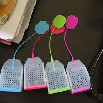 

Food-grade Silicone Tea Bags Colorful Style Tea Strainers Herbal Tea Infusers Filters Scented Tea Tools Random Color