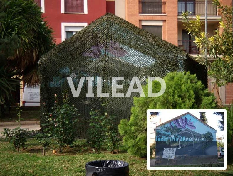 

VILEAD 3M x 9M (10FT x 29.5FT) Woodland Digital Military Camouflage Netting Army Camo Net Sun Shelter for Hunting Camping Tent