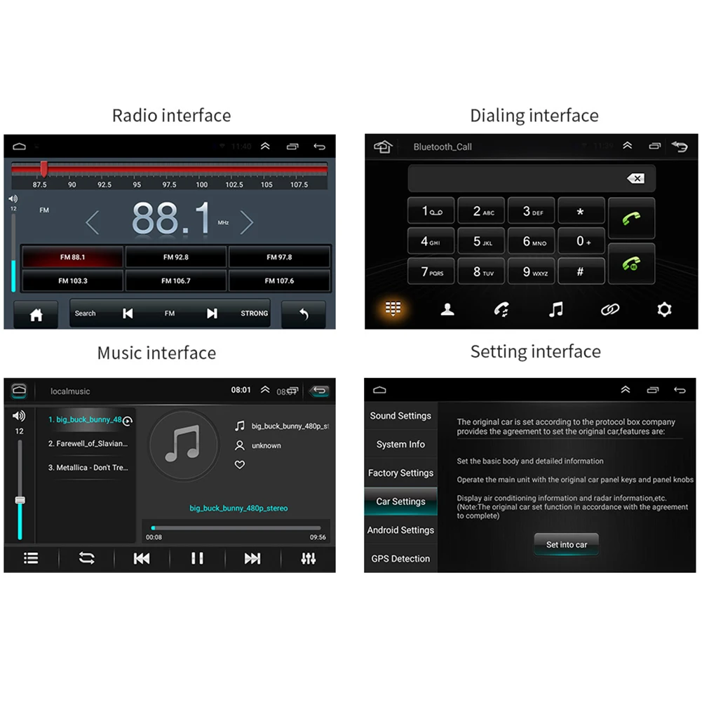 Perfect 7 Inch Android 7.1 HD Touch Screen 2DIN Car Bluetooth MP5 Player Car Dual Ingot Universal GPS Navigation One Piece Machine 17