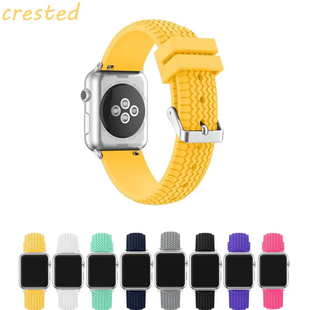 

EIMO sport silicone strap for apple watch band 42mm/38 bracelet watchband wrist belt rubber Replacement for iwatch series 1/2/3