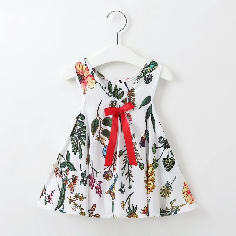 Одежда для маленьких девочек платье для девочки 2018 летние дети Костюмы хлопка детское платье принцессы Леммон жилет платья для девочек