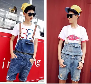 

NEW ! Bull-puncher knickers Fashion British men and women in overall water hole in 5 minutes of suspenders The Korean version
