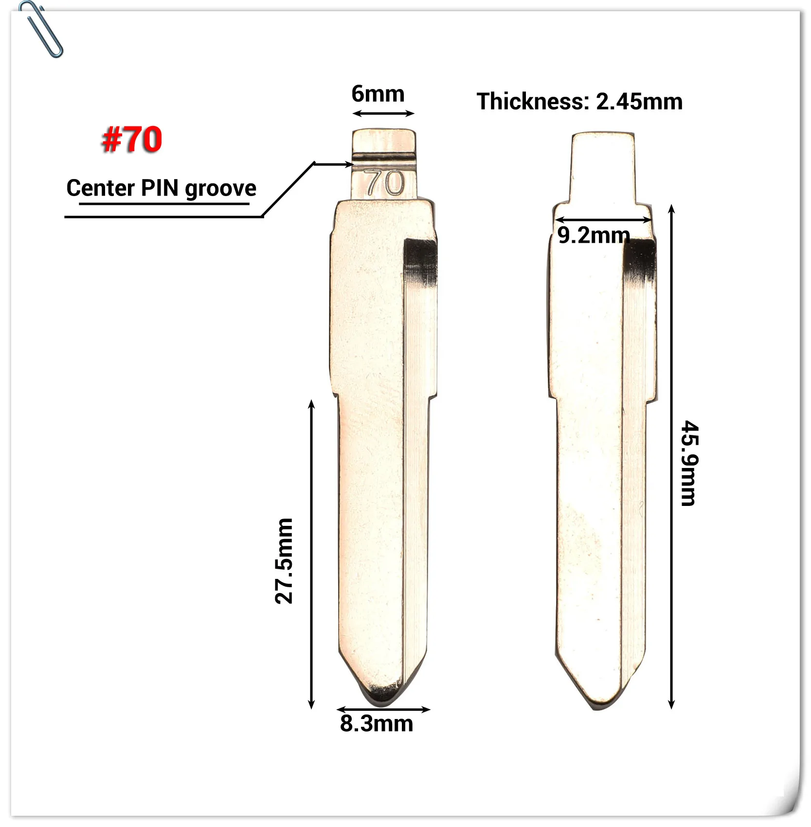 Keyforkess 15pcs #70 37 No. 08 telecomando KD Flip Key Blank per Daihatsu Charade Copen Cuore Feroza Lioncel DH4R TOY41 MIT8 Blade - HTB1jfY7df1H3KVjSZFBq6zSMXXa1