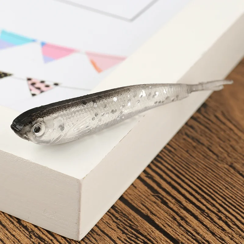 10 ⑤ упак. Pesca искусственные черные мягкие блесна Япония Shad червь Swimbaits джиг голова
