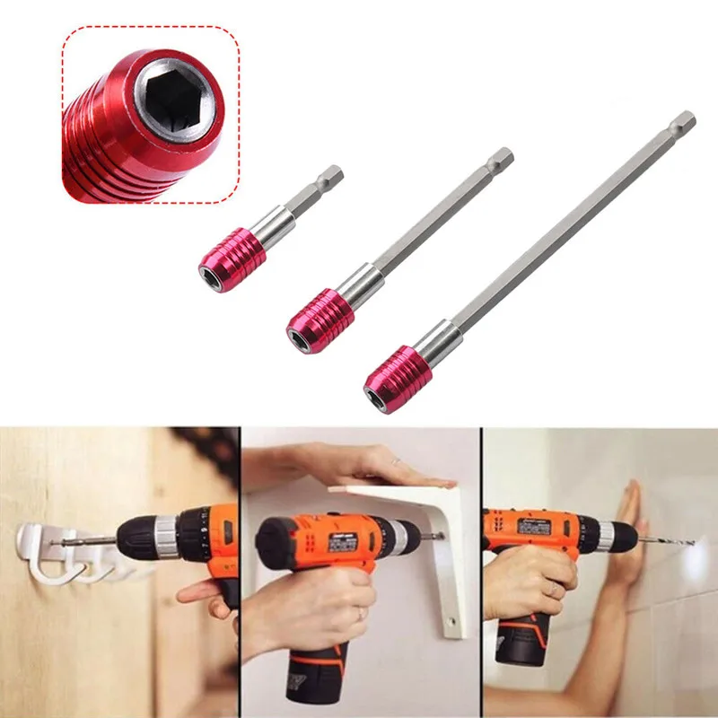 

1pc Hex Shank Quick Release Magnetic Screwdriver Bit Electric Screw Driver Set For Power Tools Length Drill Bit Holders &