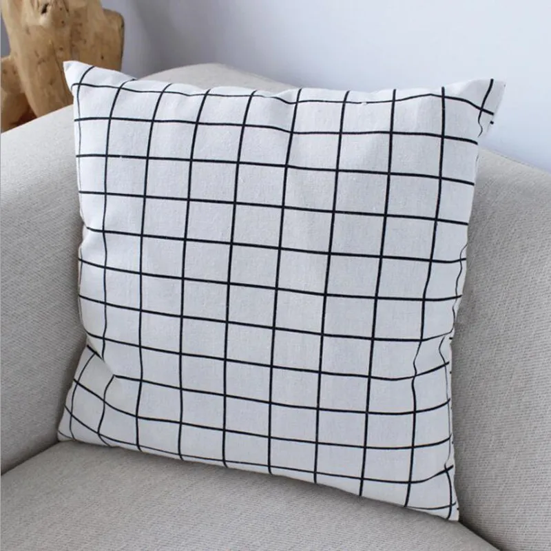 Классический геометрический Хлопковый чехол подушка для автомобиля декоративный чехол на подушки для дивана подушки Чехлы для домашнего декора Рождество 1 шт - Цвет: pillow cover-7