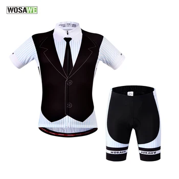 

Wosawe Vetement Velo Home Roupa Para Ciclista Gentleman Mtb Cyclist Cycling Suits Clothing For Men Gel Padded Fitness Gym Sets