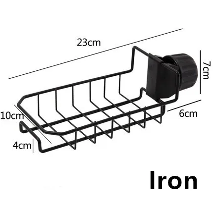 Регулируемый подвесной держатель для хранения из нержавеющей стали с защелкой Раковина Губка подвесной стеллаж для хранения Чистящая Подставка Полка кухонный Органайзер