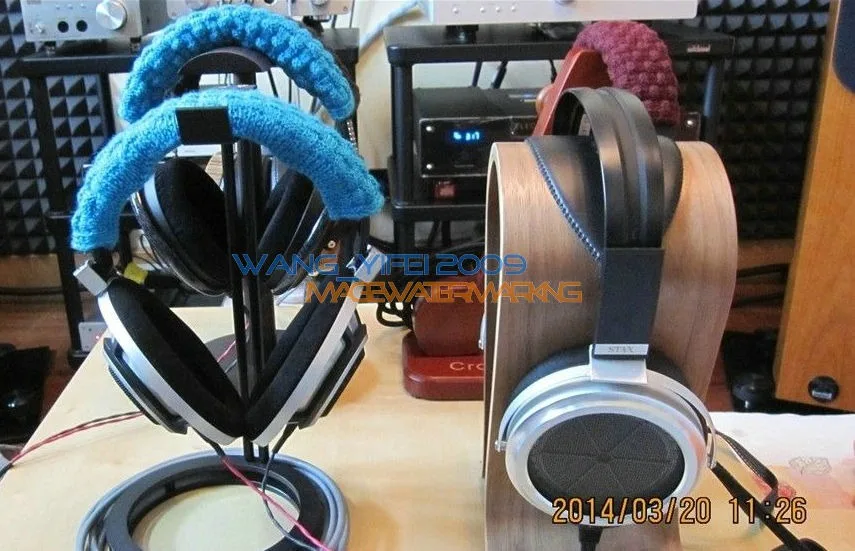 Повязка на голову ExtraFine из чистой шерсти мериноса подушка для наушников Sennheiser HD700