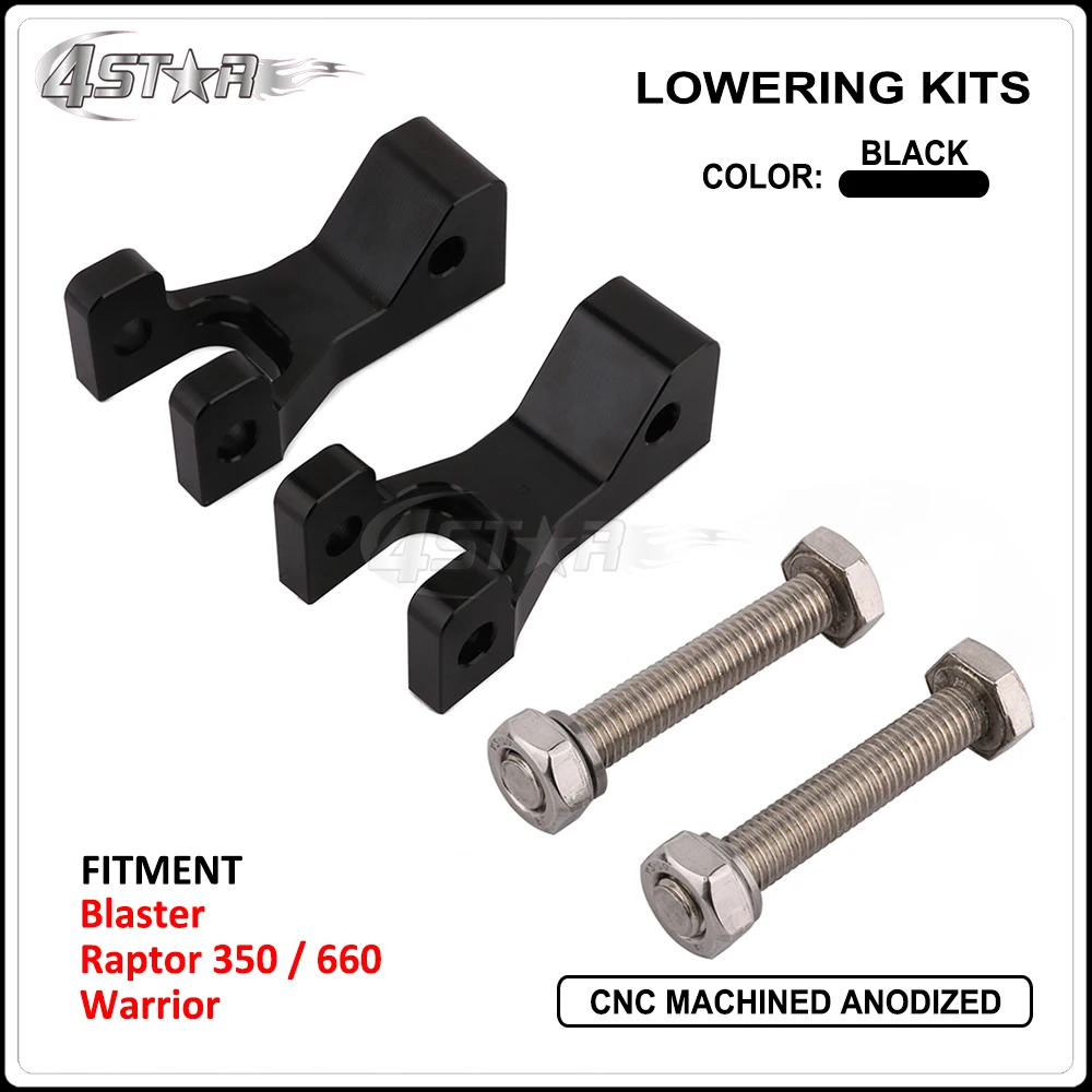 SMT-Bike Rear 1" / 3.5" Lowering Kit Compatible With YFZ450 YFZ 450 Black [B00V2ZO2DS