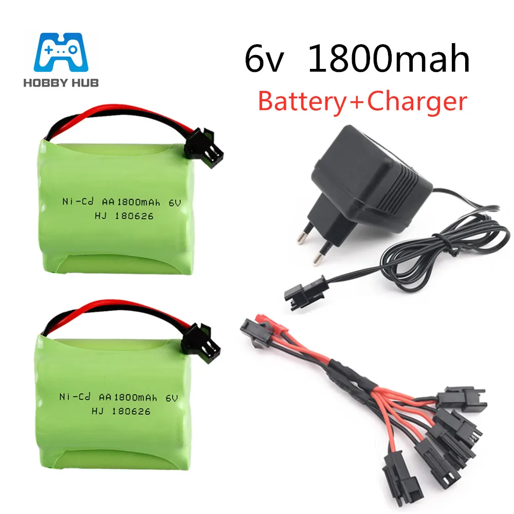 

2/3/4pcs 6v 1800mAh battery for Remote Control Toys Electric toy lighiting facilities Rechargeable AA 6.0v toys battery group