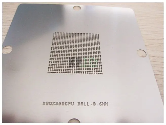 1x XBOX360 XBOX 360 CPU BGA Reballing Stencil, Template, Ball 0.60 