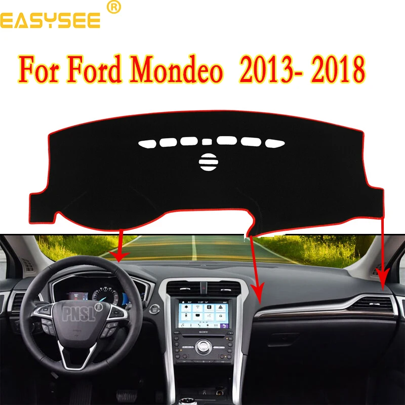 

Easysee Dashboard Cover Pad Dashmat Dash Mat Sun Shade Carpet For Ford Mondeo MK5 2013 2014 2015 2016 2017 2018 2019 Dust proof